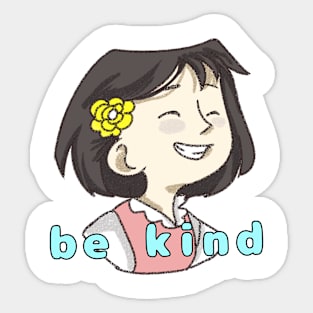 Be kind cute girl Sticker